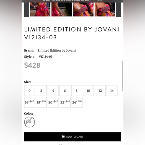 New Jovani Fushcia Prom/ Pageant / Homecoming/ Bridesmaid Dress. sizes 2 & 4 - Picture 5 of 7